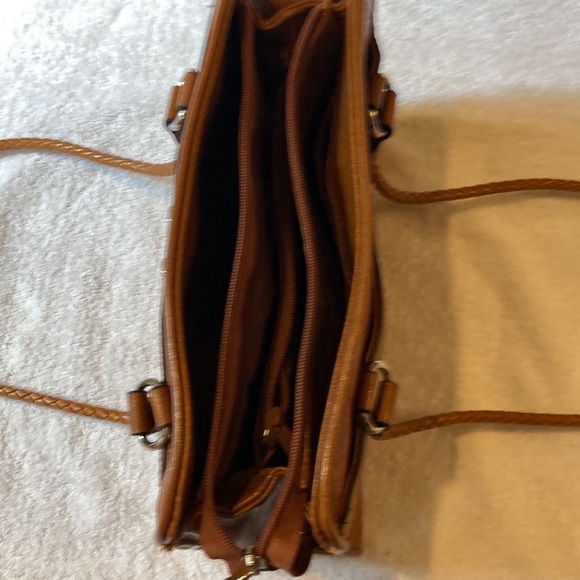 Rust Imprinted Shoulder Purse - Picture 3 of 4